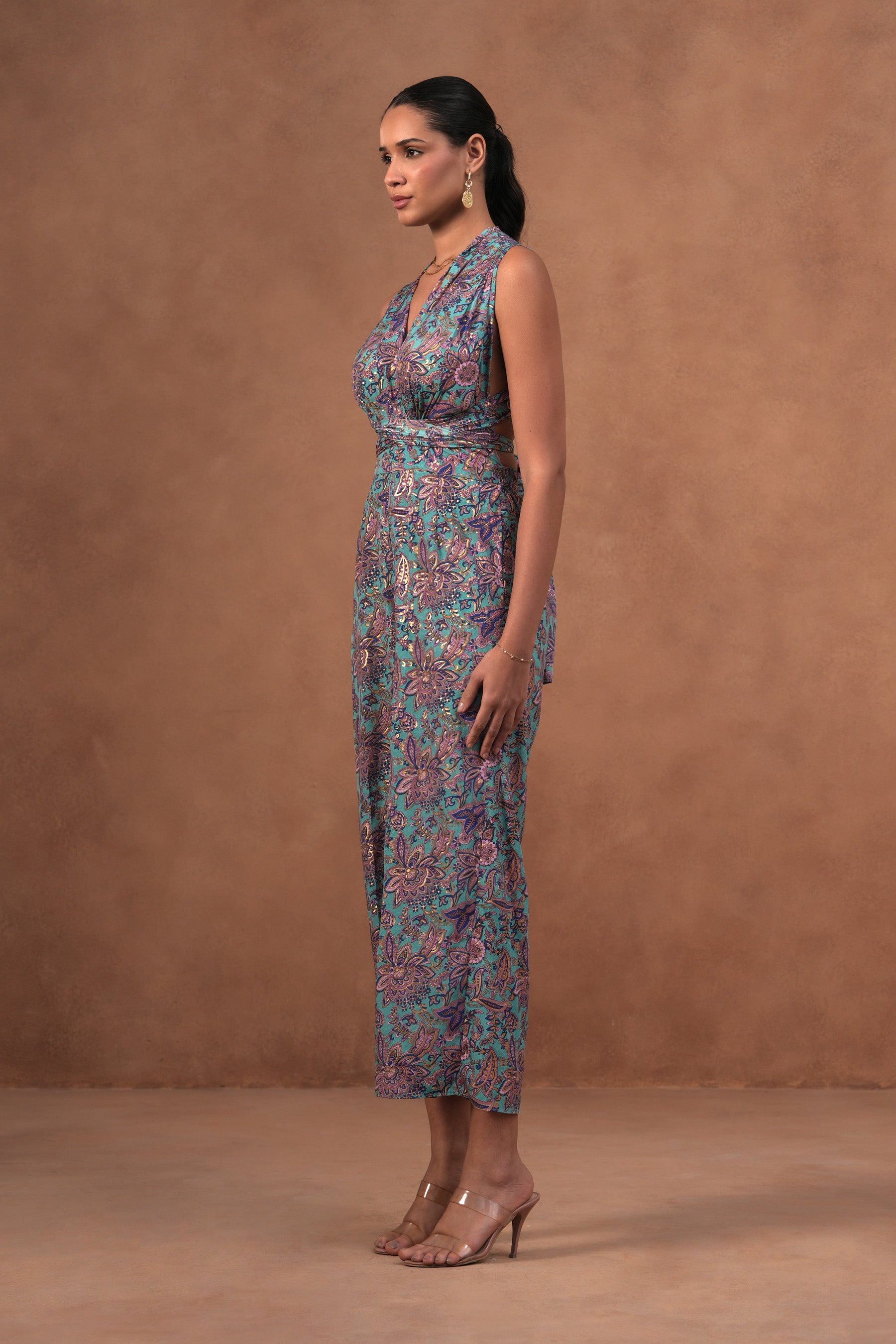 Blue Paisley Jumpsuit