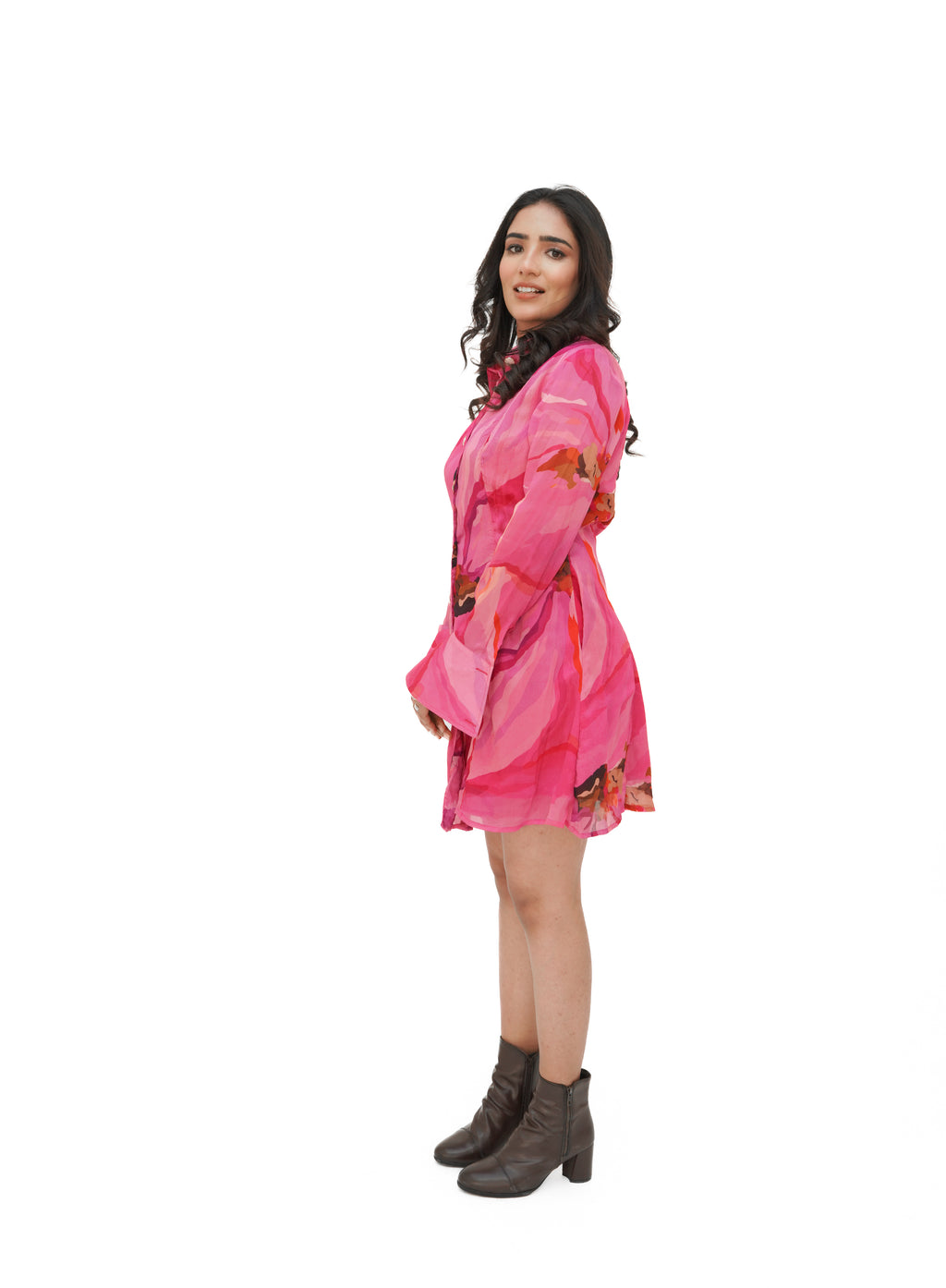 Pink Midi Dress
