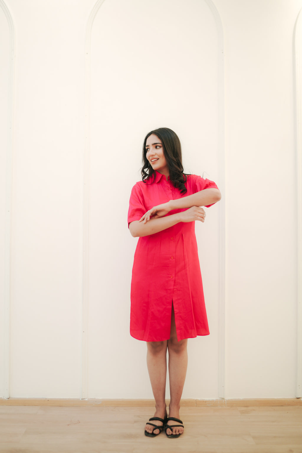 Cherry Shirt Dress