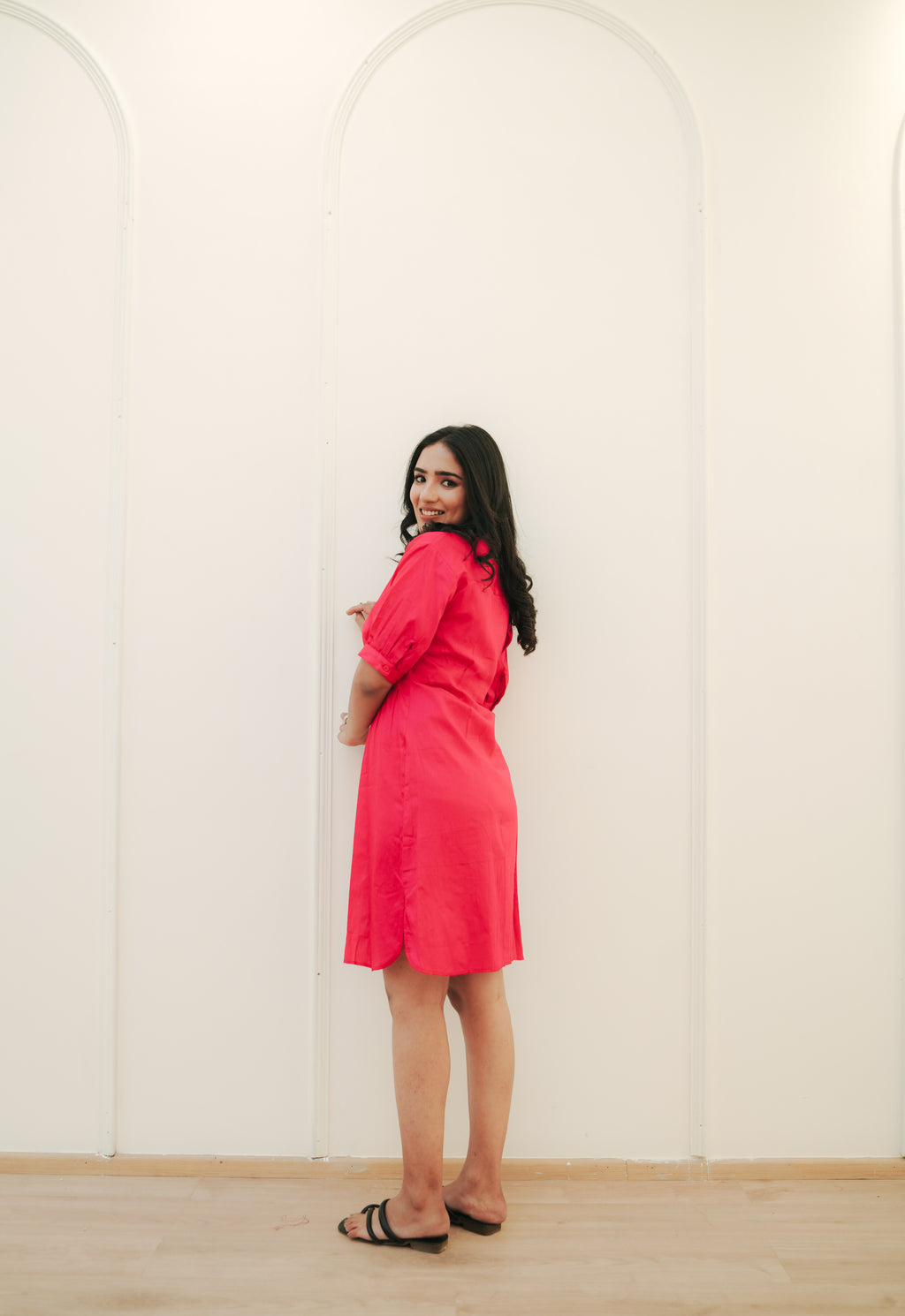Cherry Shirt Dress