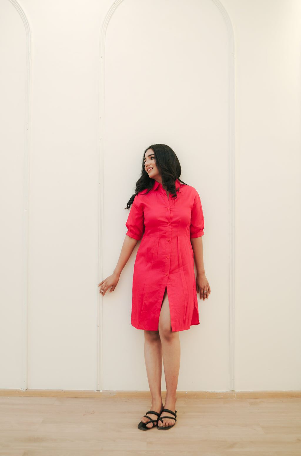 Cherry Shirt Dress