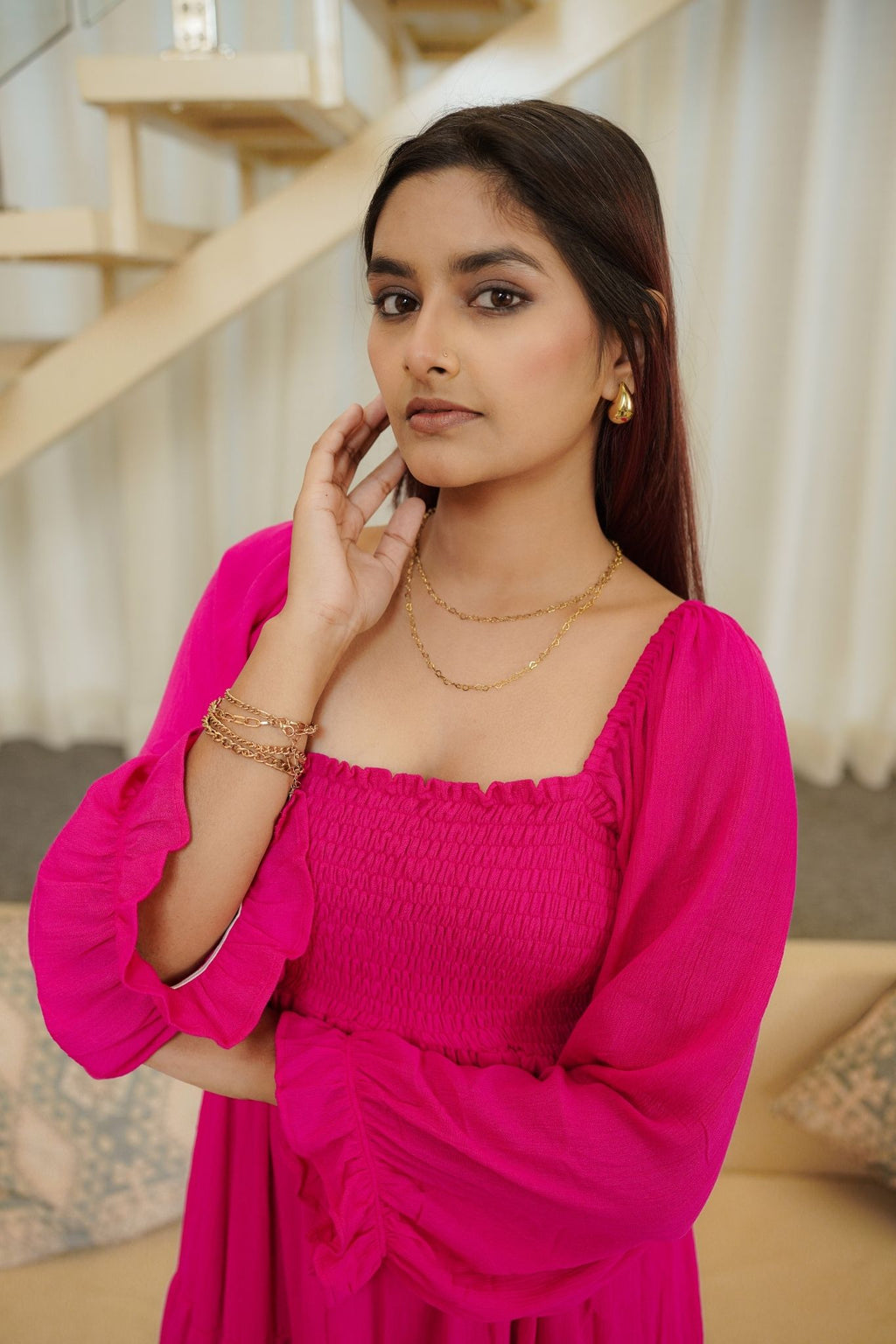 Fuchsia Maxi Dress