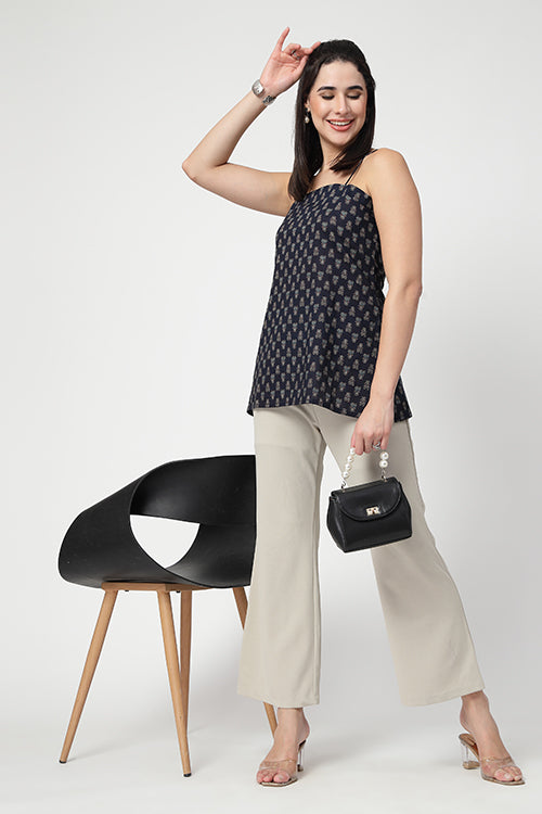 Midnight Blue Cami Kurti