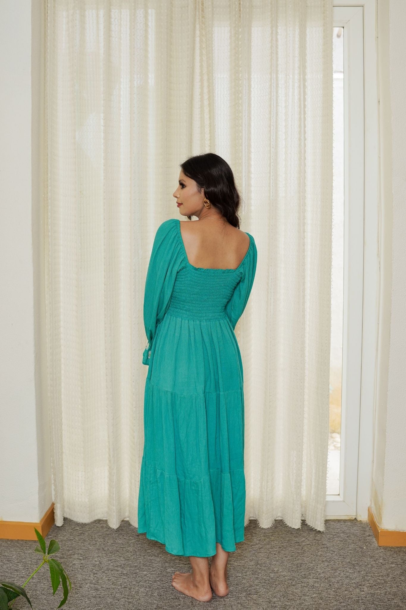 Teal Muse Maxi Dress