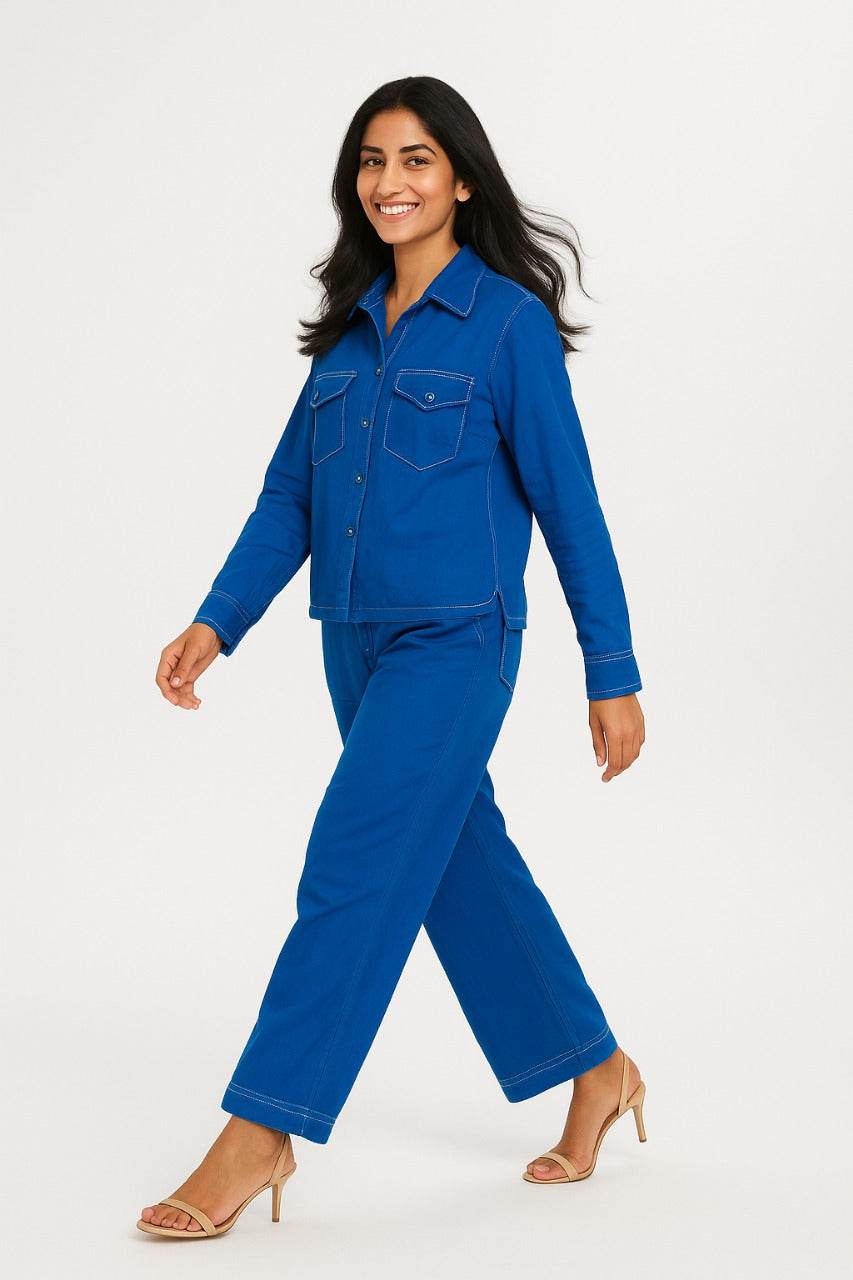 Blue Co-ord Set - Perini