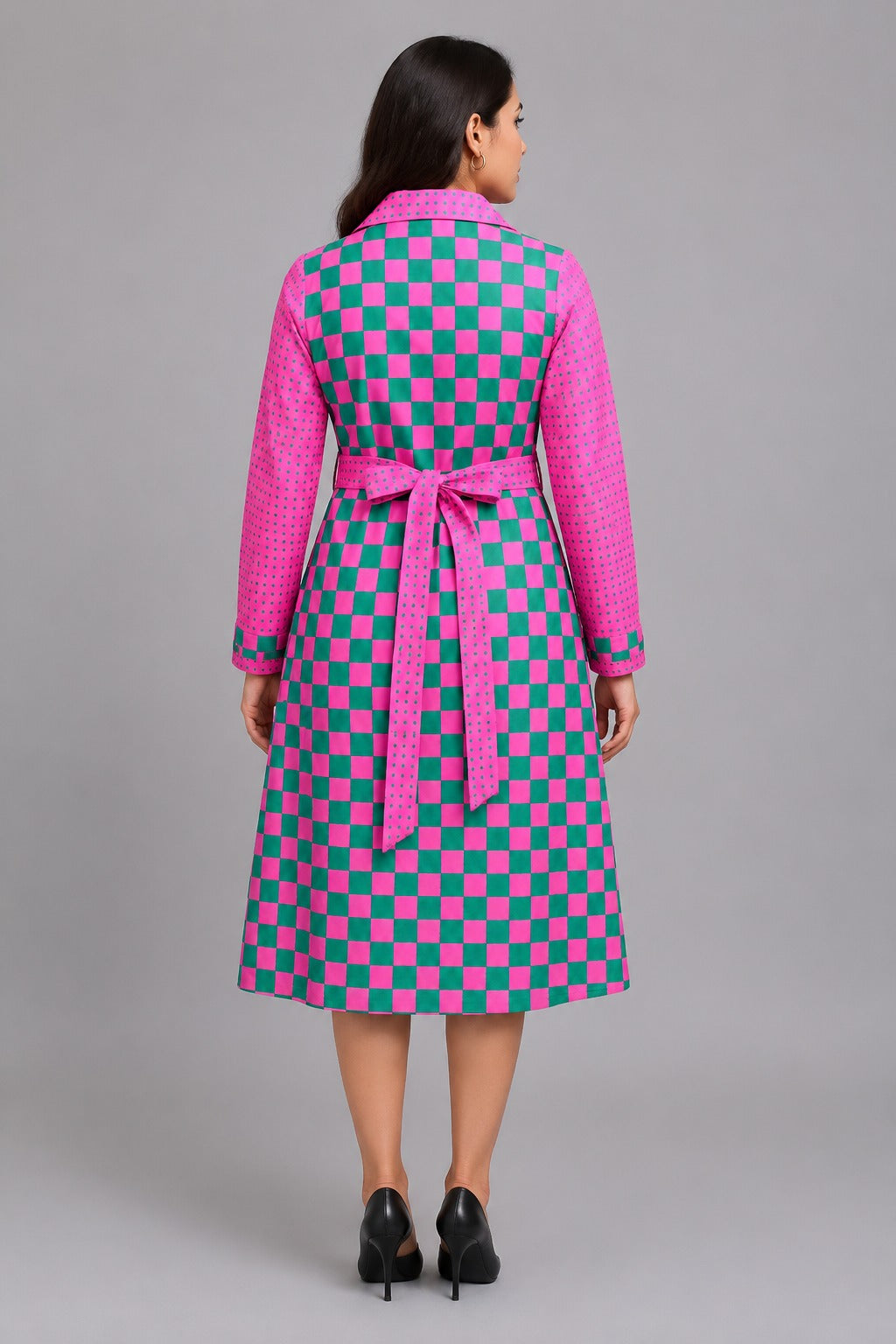 Checkmate Trench Dress