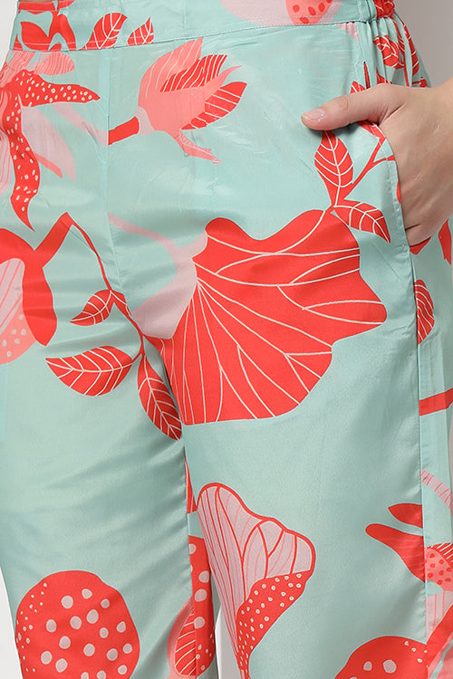 Mint Affair Crepe Co-ord Set